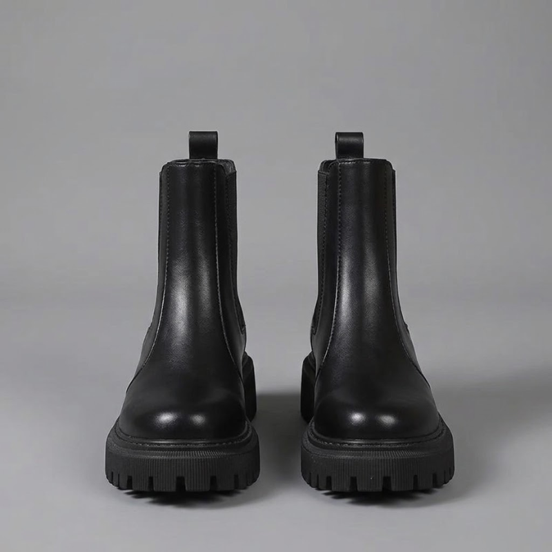 Chunky Chelsea Boots with Lug Sole