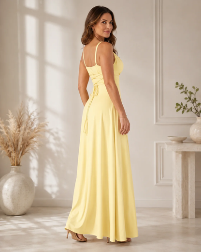 Elena | Maxi Dress with Cowl Neck and Side Split